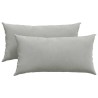 Coussins de canapé 2 pcs Gris clair 80 x 40 cm tissu 521690521690
