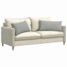 Coussins de canapé 2 pcs Gris clair 80 x 40 cm tissu 521690521690