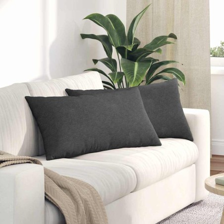 Coussins de canapé 2 pcs Gris foncé 80 x 40 cm 521691521691