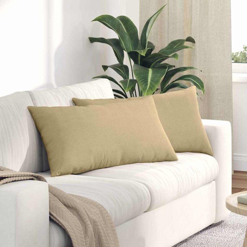 Coussins de canapé 2 pcs Vert gris 80 x 40 cm 521692521692