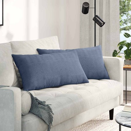 Coussins de canapé 2 pcs Bleu 80 x 40 cm 521693521693
