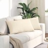 Coussins de canapé 2 pcs Crème 80 x 40 cm 521694521694