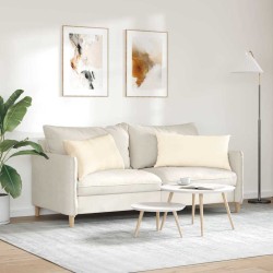Coussins de canapé 2 pcs Crème 80 x 40 cm 521694521694