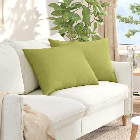 Coussins de canapé 2 pcs Vert clair 70 x 50 cm tissu 521696521696