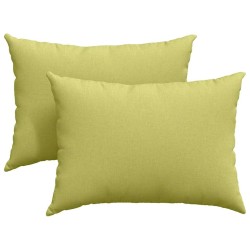 Coussins de canapé 2 pcs Vert clair 70 x 50 cm tissu 521696521696