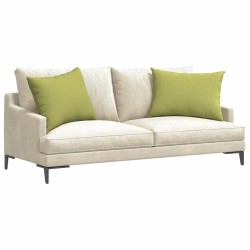 Coussins de canapé 2 pcs Vert clair 70 x 50 cm tissu 521696521696