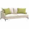 Coussins de canapé 2 pcs Vert clair 70 x 50 cm tissu 521696521696