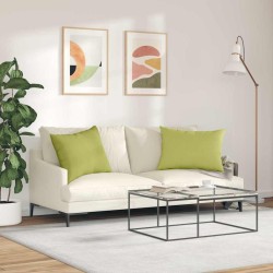 Coussins de canapé 2 pcs Vert clair 70 x 50 cm tissu 521696521696