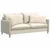 Coussins de canapé 2 pcs Beige 80 x 40 cm tissu 521697521697