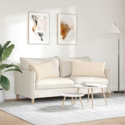 Coussins de canapé 2 pcs Beige 80 x 40 cm tissu 521697521697