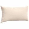 Coussins de canapé 2 pcs Beige 80 x 40 cm tissu 521697521697