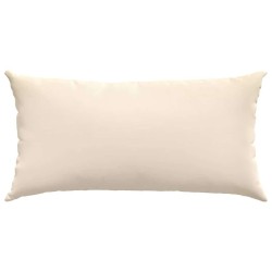 Coussins de canapé 2 pcs Beige 80 x 40 cm tissu 521697521697