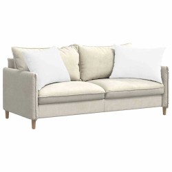 Coussins de canapé 2 pcs Blanc 70 x 50 cm tissu 521698521698