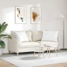 Coussins de canapé 2 pcs Blanc 70 x 50 cm tissu 521698521698