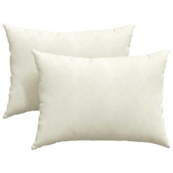 Coussins de canapé 2 pcs Crème 70 x 50 cm 521699521699
