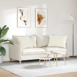 Coussins de canapé 2 pcs Crème 70 x 50 cm 521699521699