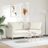 Coussins de canapé 2 pcs Crème 70 x 50 cm 521699521699