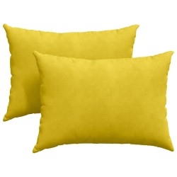 Coussins de canapé 2 pcs Jaune 70 x 50 cm 521700521700