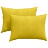Coussins de canapé 2 pcs Jaune 70 x 50 cm 521700521700