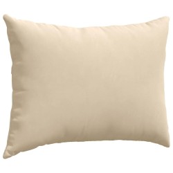 Coussins de canapé 2 pcs Crème 70 x 50 cm tissu 521701521701
