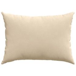 Coussins de canapé 2 pcs Crème 70 x 50 cm tissu 521701521701