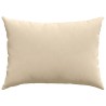 Coussins de canapé 2 pcs Crème 70 x 50 cm tissu 521701521701