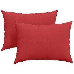 Coussins de canapé 2 pcs Rouge 70 x 50 cm tissu 521702521702