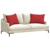 Coussins de canapé 2 pcs Rouge 70 x 50 cm tissu 521702521702