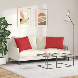 Coussins de canapé 2 pcs Rouge 70 x 50 cm tissu 521702521702