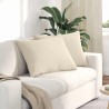 Coussins de canapé 2 pcs Beige 70 x 50 cm tissu 521704521704