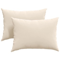 Coussins de canapé 2 pcs Beige 70 x 50 cm tissu 521704521704