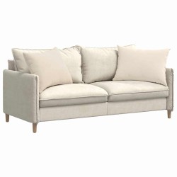 Coussins de canapé 2 pcs Beige 70 x 50 cm tissu 521704521704