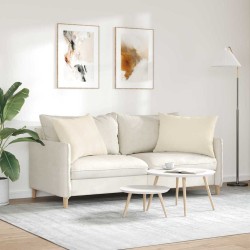 Coussins de canapé 2 pcs Beige 70 x 50 cm tissu 521704521704