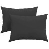 Coussins de canapé 2 pcs Noir 70 x 50 cm tissu 521705521705
