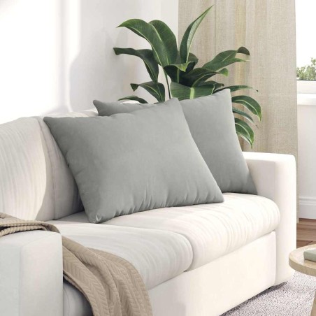 Coussins de canapé 2 pcs Gris clair 70 x 50 cm tissu 521707521707