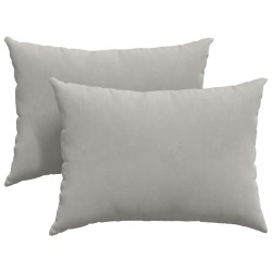 Coussins de canapé 2 pcs Gris clair 70 x 50 cm tissu 521707521707