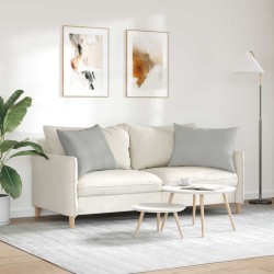 Coussins de canapé 2 pcs Gris clair 70 x 50 cm tissu 521707521707