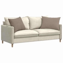 Coussins de canapé 2 pcs Taupe 70 x 50 cm tissu 521709521709