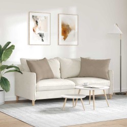 Coussins de canapé 2 pcs Taupe 70 x 50 cm tissu 521709521709