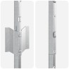 Poteau de clôture. 5 pcs Argenté 150 cm Acier 521716521716