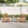 Chaise 2 Pièce Marron 65 x 60 x 76,5 cm Bois de teck massif 521729521729