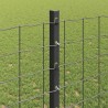 Poteau de clôture. 11 pcs Gris 120 cm Acier 521734521734