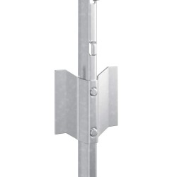 Poteau de clôture. 5 pcs Argenté 80 cm Acier 521746521746