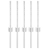 Poteau de clôture. 5 pcs Argenté 40 cm Acier 521752521752