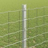 Poteau de clôture. 5 pcs Argenté 120 cm Acier 521756521756
