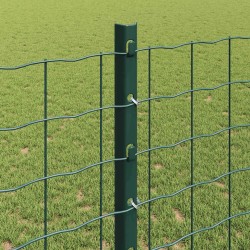 Poteau de clôture. 5 pcs Vert 120 cm Acier 521777521777