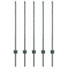Poteau de clôture. 5 pcs Vert 140 cm Acier 521779521779