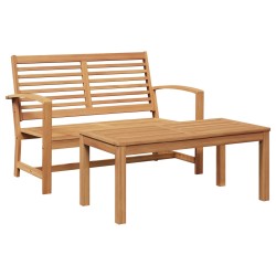Ensemble banc et table de jardin 2 Pièce Marron 521784521784