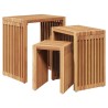 Table d'appoint de jardin 3 pcs Marron 33 x 44,5 x 51 cm 521788521788