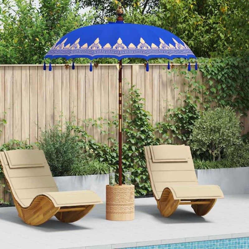 Parasol balinais Bleu 185 x 185 x 260 cm 521929521929